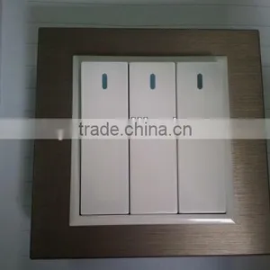 10A Big Rocker Wall Switch, Light Switch.Three Gang One Way Switch thumbnail-1