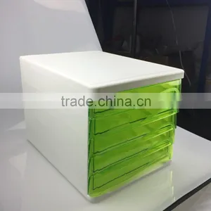 Light Green Plastic Box for Put Office File Plastic Production thumbnail-6