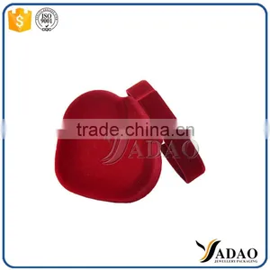 Heart Shape Red Flocking Sofia Jewelry Gift Packaging Box thumbnail-5
