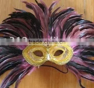 Halloween Feather Mask-1 thumbnail-1