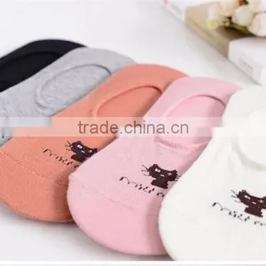 Factory Hot Sale Latest Design Fashion Women Cartoon Cotton Socks,Fashion No Show Socks thumbnail-4