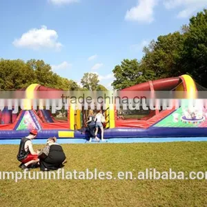 18.5oz Commercial Inflatable Obstacle Course,inflatable Obstacles Race,interactive Inflatables for Sale thumbnail-1