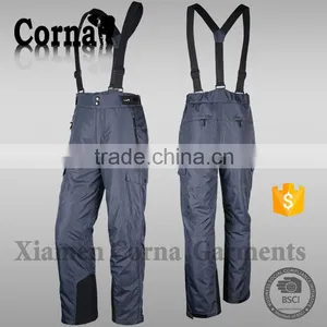 New Fashion Design Ski Clothing Suspender Trousers Pocket Sport Pants Men thumbnail-1