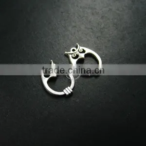 23*16MM Antiqued Silver Plated Hollow Owl Charm DIY Pendant Charm Supplies 1820276 thumbnail-2