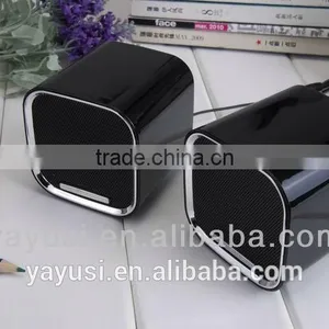 2.0 Portable Mini Computer Speaker With Passive Vibration Membrane at Backside ,hot New Products for 2015,speaker Box thumbnail-1
