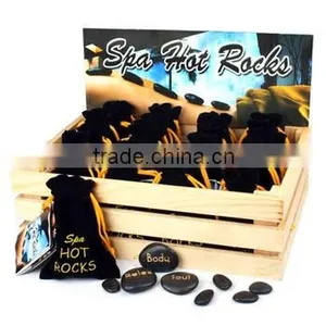 Spa Hot Rocks W/wooden Display thumbnail-1
