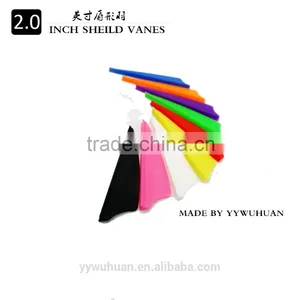 2.0inch Shield Arrow Vane, Fletching for Carbon Fiberglass Aluminum Arrow Feather thumbnail-4