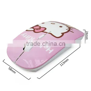 Wireless Mouse Ultra Thin Hello Kitty Computer 2.4GHz 1200DPI Optical Gaming Mouse thumbnail-5