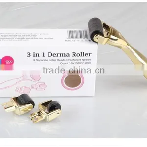 2015 Hottest Type 180+600+1200 Needle 3 in 1 Dermaroller Therapy System thumbnail-3