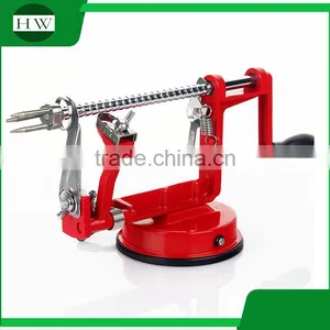 Multipurpose Aluminium Alloy Stainless Steel 3 in 1 Manual Roto Rotary Fruit Apple Corer Slicer Zester Peeler thumbnail-4