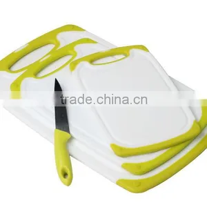 3 in 1 Set Antibacterial Non-slip Plastic Chopping Block thumbnail-3