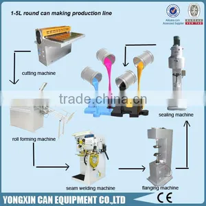 Chemical Using Tinplate Can Body Making Machine/Paint Oil Chemical Can Making Machine/10-20L Round Chemical Cylindrical Can thumbnail-2