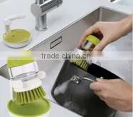 Soap Liquid Dispensing Brush, Kitchen Cleaning Pot Brush, Bowl Brush thumbnail-1
