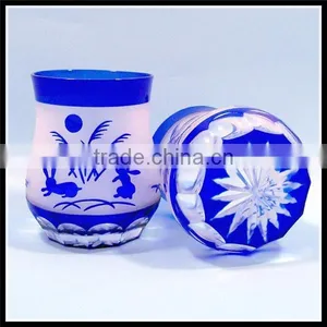 Custom Sandblasting Cute Rabbit Glass Tumbler Drinking thumbnail-4