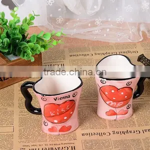 250ml Love Ceramic Couple Mug With Full Wrap Decal Printing thumbnail-5