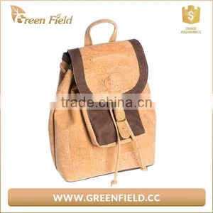 Beautiful Ladies Cork Leather Backpack Environmental Women Bag thumbnail-1