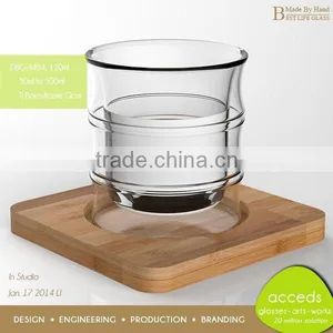 Unbreakable Pyrex Drinking Custom Small Glass Tea Cups With Saucer thumbnail-6
