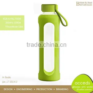 Made-By-Hand Glass Water Bottle thumbnail-2