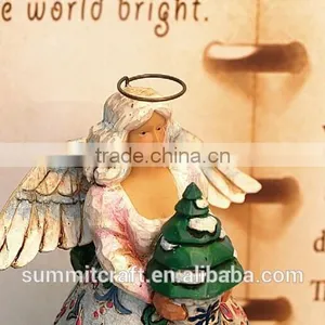High-quality Polyresin Hand Paint Angel With Wings Vienna Souvenirs thumbnail-2