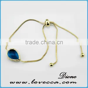 2016 Wholesale Adjustable Glass Multicolor Gemstone Bracelets thumbnail-5