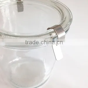 250ml Capactiy Tapered Locked Glass Stash Jar Cans With Glass Lid thumbnail-5