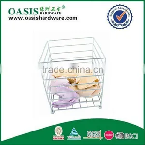 Muti-function Hotel Waste Basket, Metal With Chrome Plate thumbnail-1