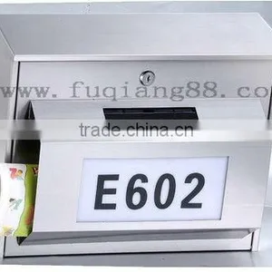 Solar Stainless Steel Household Mailbox With Led Light thumbnail-1