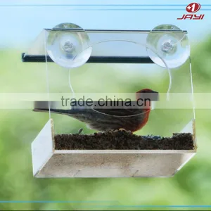 Clear Wild Bird Feeders, Plastic Bird Feeder, Acrylic Transparent Bird Feeder thumbnail-1