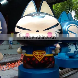 FRP Cartoon Cat Statue thumbnail-2