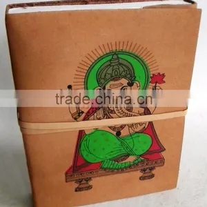 Leather Cover Handmade Diary Journal Notebook thumbnail-1
