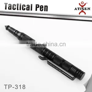 Pro Tactical Defense Survival Pen Glass Breaker Aviation Aluminum Black thumbnail-2