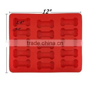 Puppy Paw & Bone Silicone Baking Pan Mold Ice Tray Dog Treat Cookie Non Stick thumbnail-2