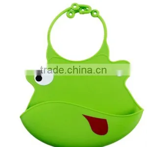2015 New Cute Cartoon Non-toxic Soft Waterproof Washable Baby Silicone Bibs thumbnail-1