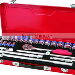 High Quality 24 Pieces 1/2'' Dr. Socket Wrench Set thumbnail-1