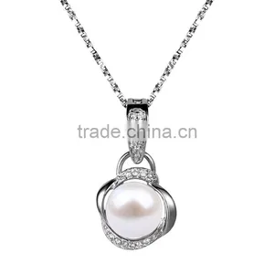 925 SILVER WITH FRESHWATER NATURE PEARL thumbnail-1