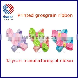 Printed Grosgrain Ribbon Bow for Baby thumbnail-2