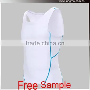 OEM Womens Sleeveless Compression Vest Tank Top thumbnail-1