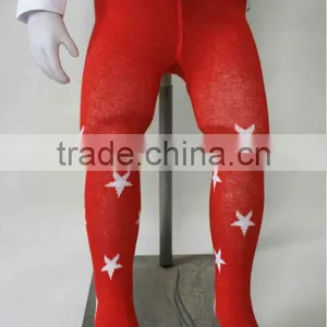 Shaped Figured Red White Star Tights thumbnail-1