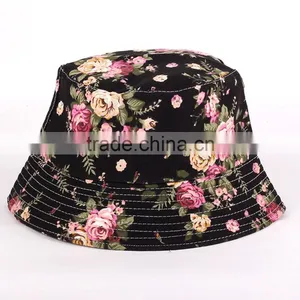 2016 Burst Models Ms. Floral Sun Hat Sun Hat Fisherman Cap Anti-UV Basin Cap Cap Multi-color Spot thumbnail-3