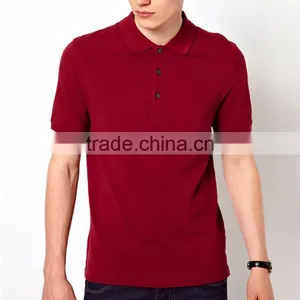 Wholesale Red Polo Shirt Cheap Mens High Quality Polo Shirt PS0117A thumbnail-1