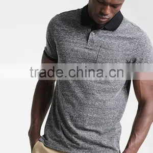 MGOO Customized Different Color Collar Polo Shirt Slim Fit Blank Polo Shirts For Men thumbnail-2