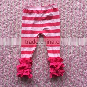 2016 Hot Sale Baby Stripe Fuller Ruffles Icing Pants Baby Icing Leggings thumbnail-2