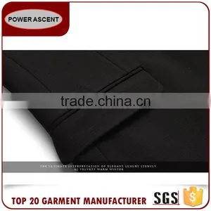 Wholesale Customized European Business Suit 1 Button Charcoal Men Suits thumbnail-6