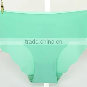 Customized Your Own Brand Lady Briefs Plain Solid Color 72%Polyester 28%Spandex Soft Healthy High Cut Seamless Women Underwear thumbnail-2