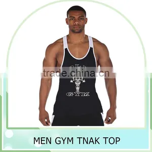 Gym Stringer Tank Top Men Bodybuilding Clothing and Fitness Mens Sleeveless Shirt Sports Vests Cotton Singlets Muscle Tops thumbnail-1
