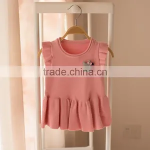 S32888W Baby Infant Kids Cute Fashion Appliques Vest Sweater 2017 Spring Fall Little Girls Knitwear thumbnail-4