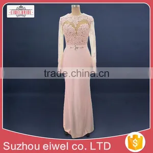 Latest Style High Quality Ball Gown Mermaid Lace Trumpet Long Sleeve Wedding Dress thumbnail-2