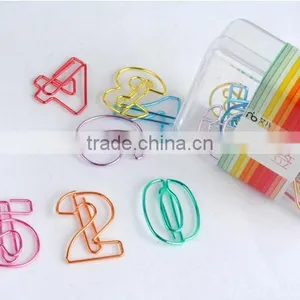 Multi Color Planner Paper Clip Stainless Steel Plating Figure Shape Paper Clip thumbnail-2