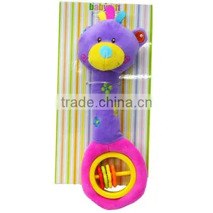 Lovely Squeaky Plush Toy With Abacus Beads for Formative Education/enlighten Education thumbnail-6