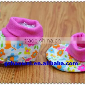 Floral Soft Cotton Baby Girls' Booties thumbnail-1